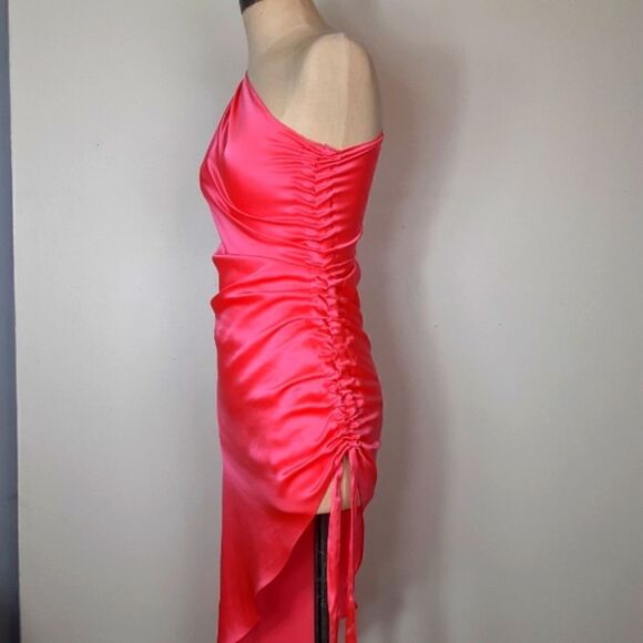 Amanda Uprichard Maryclare Dress in Fluro Pink size Small - Picture 7 of 16
